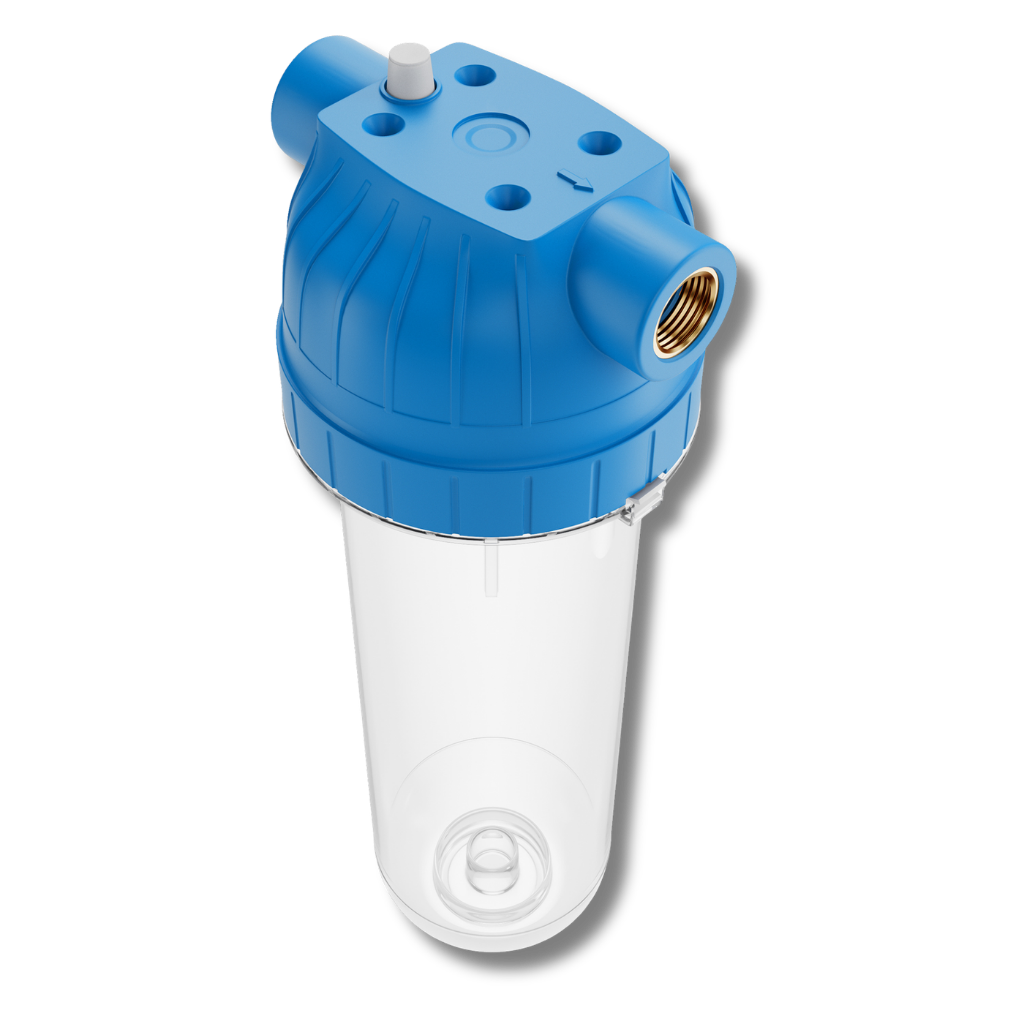 Vorfilter 10" Gehäuse mit Schlüssel und Halterung - Ohne Filterpatrone