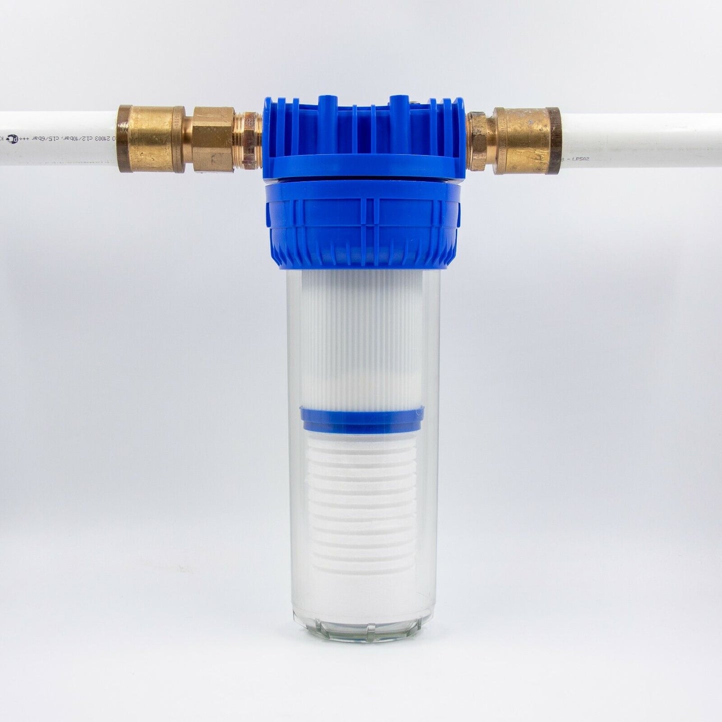 Vorfilter 10" Gehäuse mit Schlüssel und Halterung - inkl. 2-in-1 Sediment- und Aktivkohlefilterpatrone